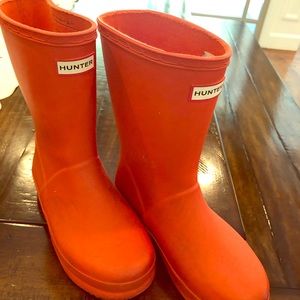 Hunter rain boots big kid size 13
